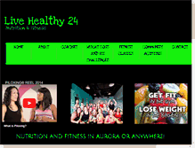Tablet Screenshot of livehealthy24.com